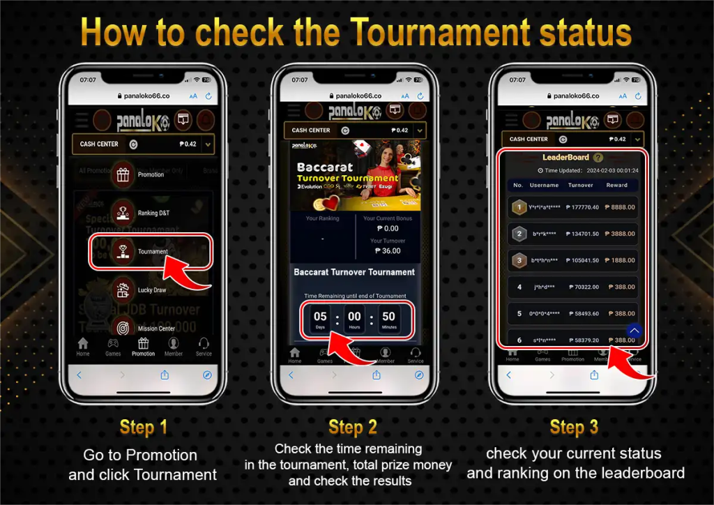 How to check Baccarat Turnover Tournament